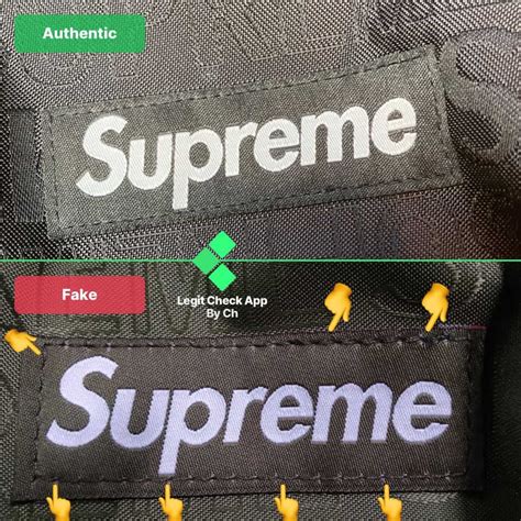 supreme bag original vs fake|genuine supreme vs false.